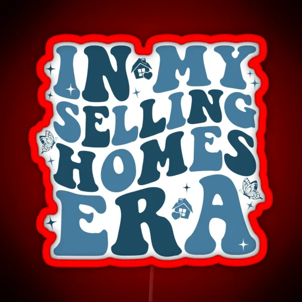 Funny Realtor Retro Real Estate Agent Saying In My RGB Neon Sign