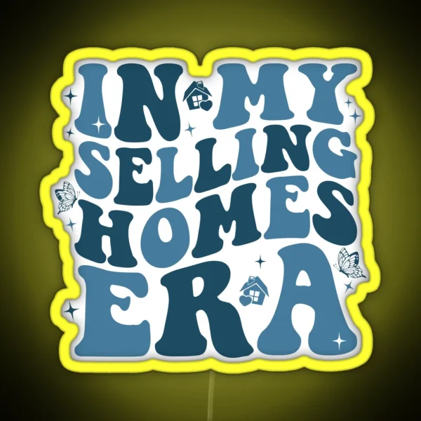 Funny Realtor Retro Real Estate Agent Saying In My RGB Neon Sign