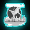 Funny Retro Catzilla 03 RGB Neon Sign - Image 2