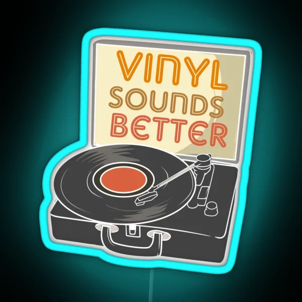 Funny Retro Vinyl Collector RGB Neon Sign