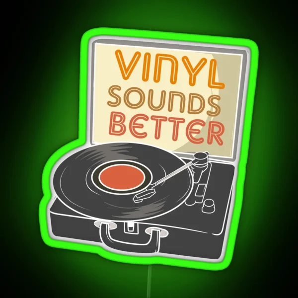 Funny Retro Vinyl Collector RGB Neon Sign