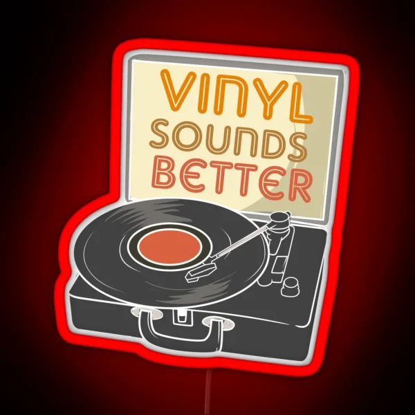 Funny Retro Vinyl Collector RGB Neon Sign
