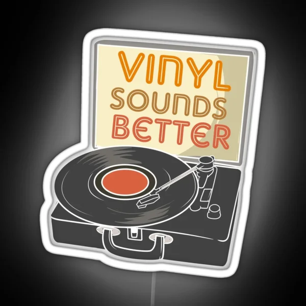 Funny Retro Vinyl Collector RGB Neon Sign