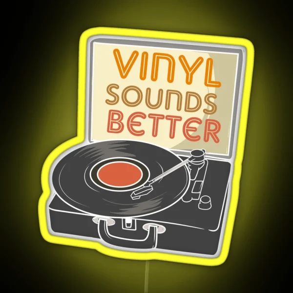 Funny Retro Vinyl Collector RGB Neon Sign
