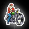 Funny Santa Biker Christmas Costume For A Biker RGB Neon Sign - Image 4