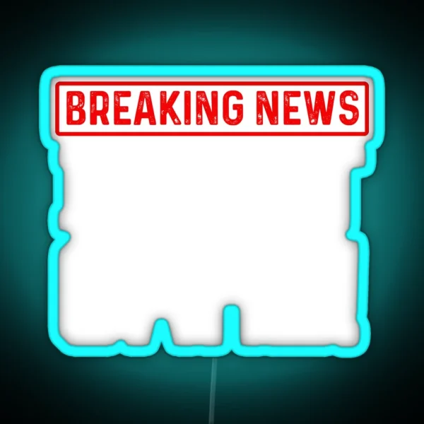 Funny Sarcasm Humour Breaking News I Don T Care Design RGB Neon Sign