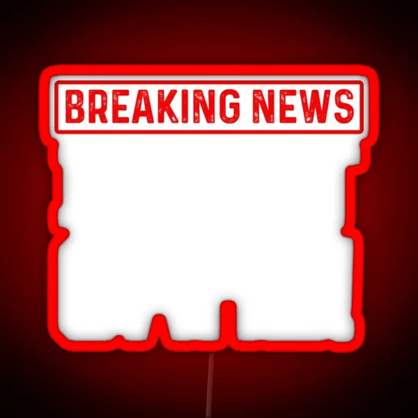 Funny Sarcasm Humour Breaking News I Don T Care Design RGB Neon Sign