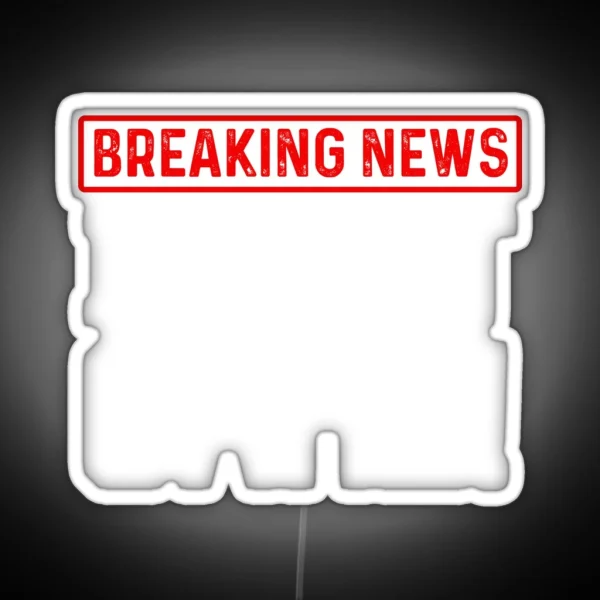 Funny Sarcasm Humour Breaking News I Don T Care Design RGB Neon Sign