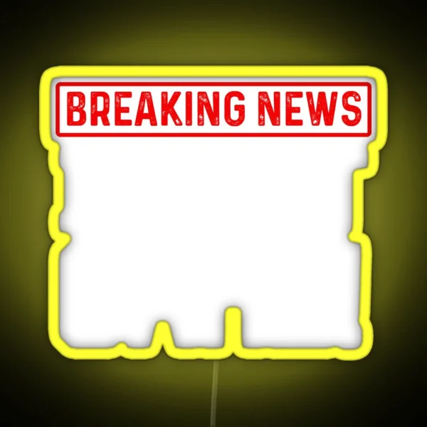 Funny Sarcasm Humour Breaking News I Don T Care Design RGB Neon Sign