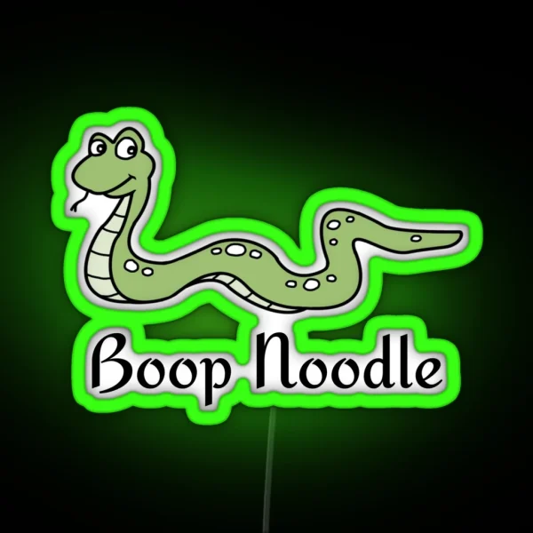 Funny Snake Boop Noodle Snake Lover Gift RGB Neon Sign