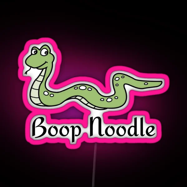 Funny Snake Boop Noodle Snake Lover Gift RGB Neon Sign