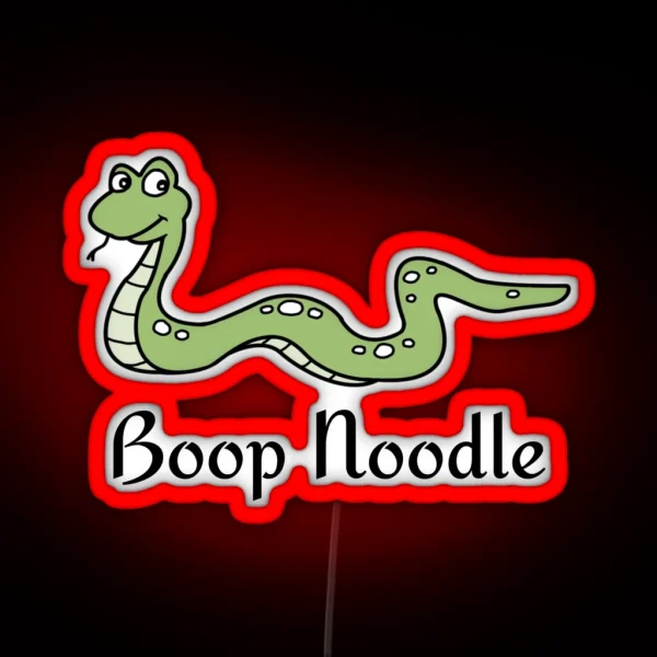 Funny Snake Boop Noodle Snake Lover Gift RGB Neon Sign