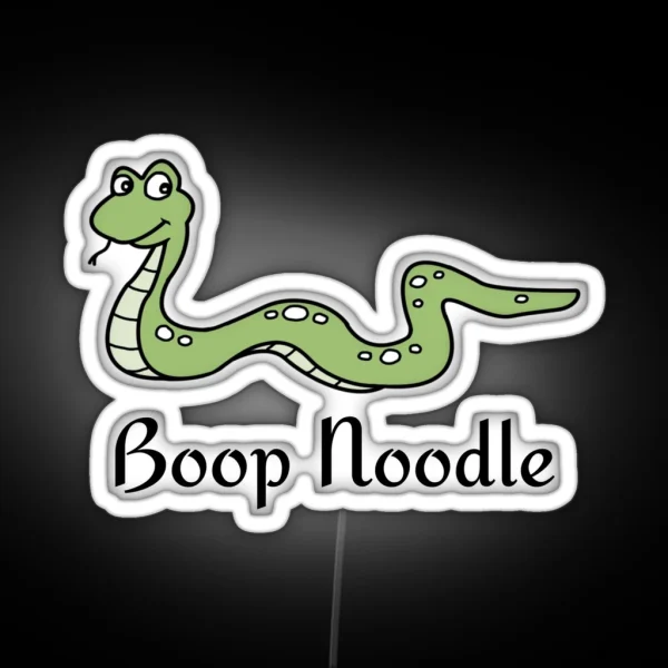 Funny Snake Boop Noodle Snake Lover Gift RGB Neon Sign