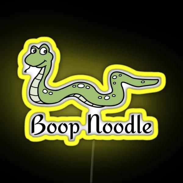 Funny Snake Boop Noodle Snake Lover Gift RGB Neon Sign