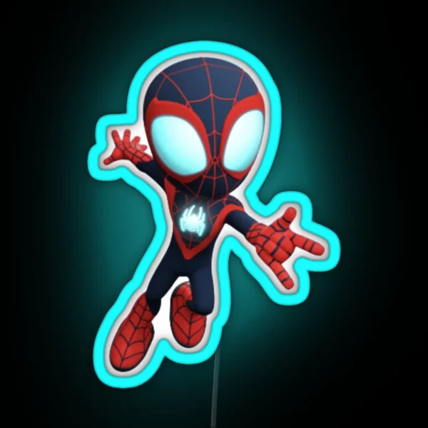 Funny Spidey And His Amazing 2023 RGB Neon Sign