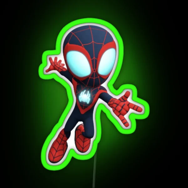 Funny Spidey And His Amazing 2023 RGB Neon Sign