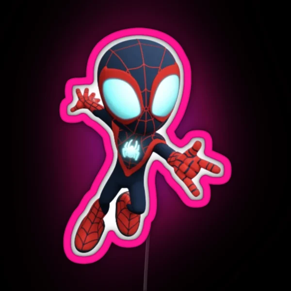 Funny Spidey And His Amazing 2023 RGB Neon Sign