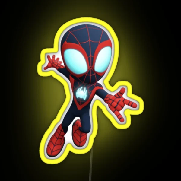 Funny Spidey And His Amazing 2023 RGB Neon Sign
