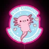 Funny Stay Curious Axolotl Questions Pun RGB Neon Sign - Image 6