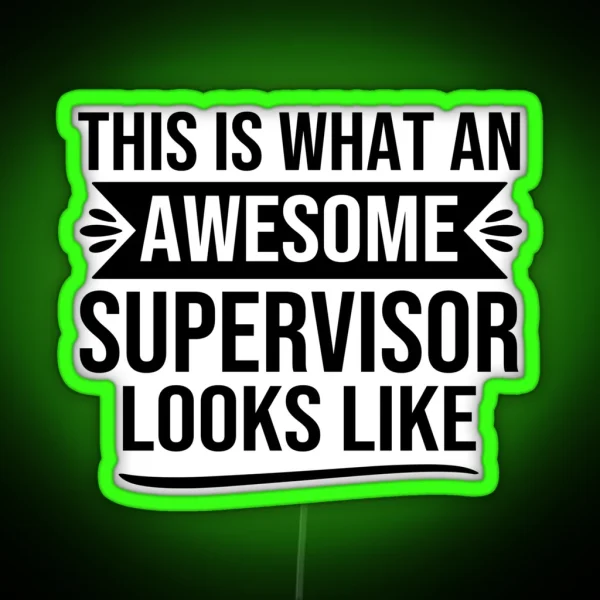 Funny Supervisor Gifts Supervisor Design This Is What RGB Neon Sign