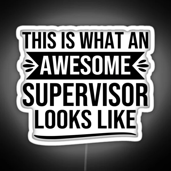 Funny Supervisor Gifts Supervisor Design This Is What RGB Neon Sign