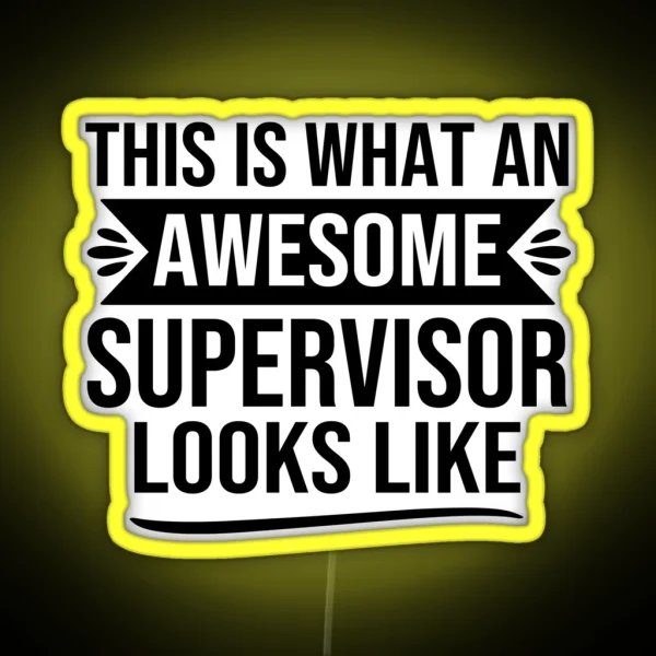 Funny Supervisor Gifts Supervisor Design This Is What RGB Neon Sign
