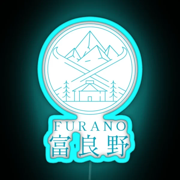 Furano Hokkaido Winter In Japanese Kanji RGB Neon Sign