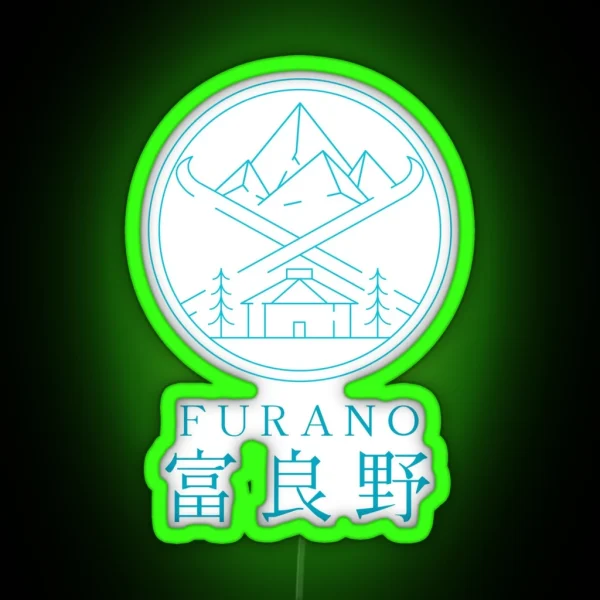 Furano Hokkaido Winter In Japanese Kanji RGB Neon Sign