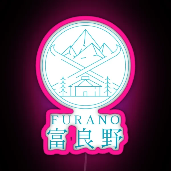 Furano Hokkaido Winter In Japanese Kanji RGB Neon Sign