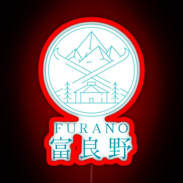 Furano Hokkaido Winter In Japanese Kanji RGB Neon Sign