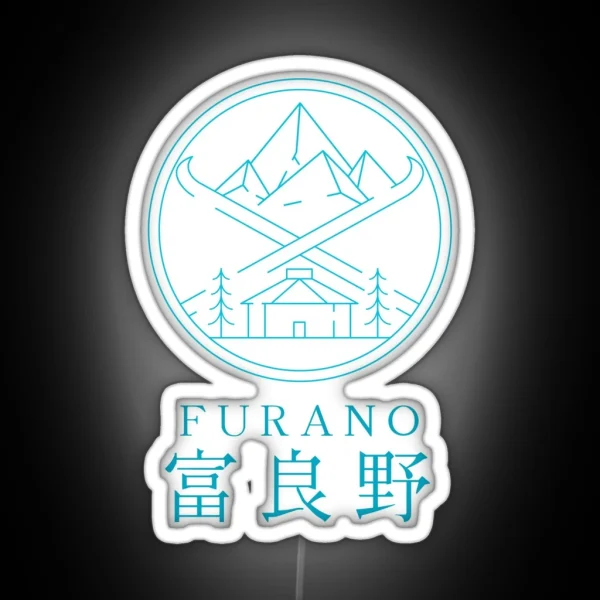 Furano Hokkaido Winter In Japanese Kanji RGB Neon Sign