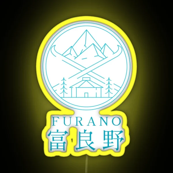 Furano Hokkaido Winter In Japanese Kanji RGB Neon Sign