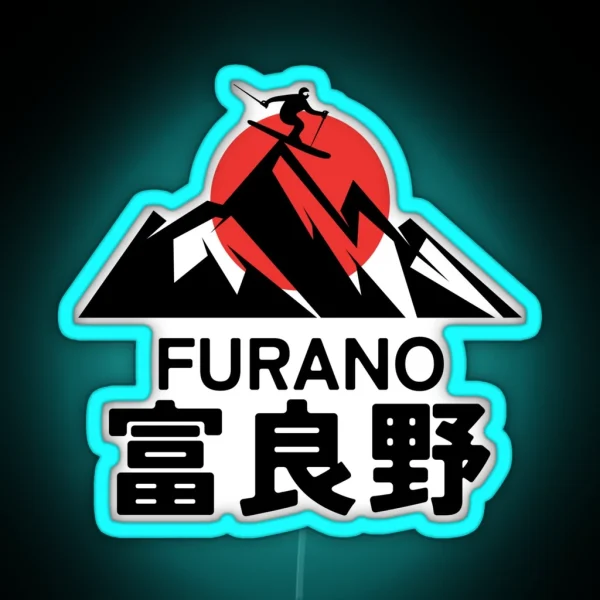 Furano Ski Resort Japan In Kanji RGB Neon Sign