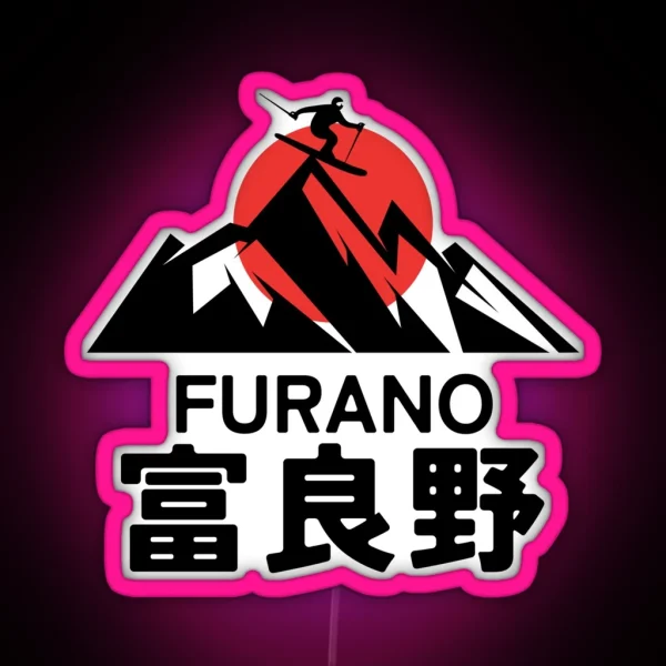 Furano Ski Resort Japan In Kanji RGB Neon Sign