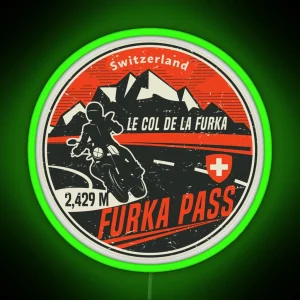 Furka Pass Switzerland RGB Neon Sign