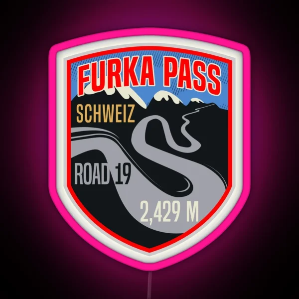 Furka Pass Switzerland RGB Neon Sign