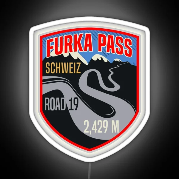 Furka Pass Switzerland RGB Neon Sign