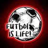 Futbol Is Life RGB Neon Sign - Image 2