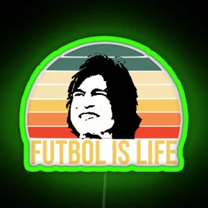 Futbol Is Life RGB Neon Sign