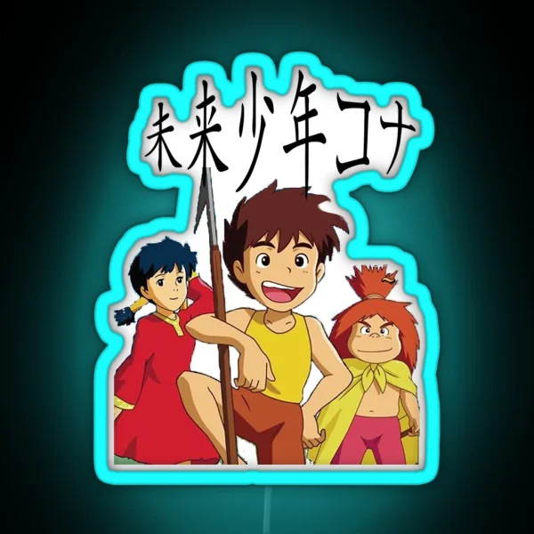 Future Boy Conan RGB Neon Sign