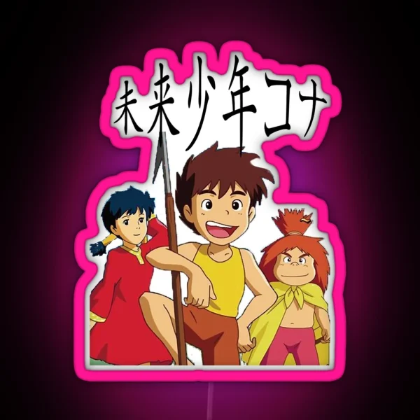 Future Boy Conan RGB Neon Sign
