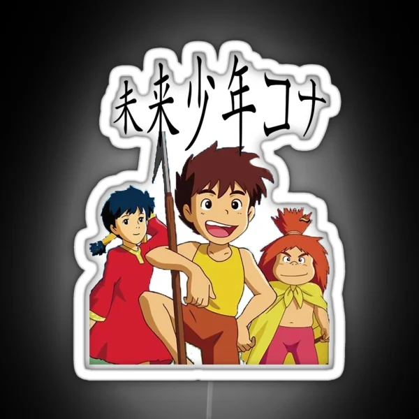 Future Boy Conan RGB Neon Sign