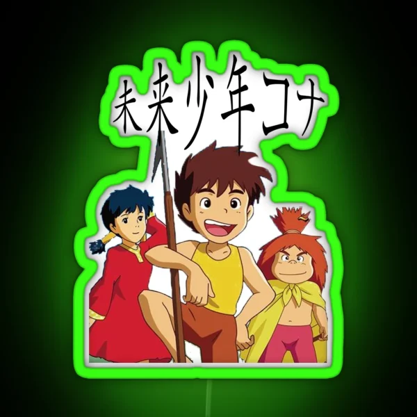 Future Boy Conan RGB Neon Sign