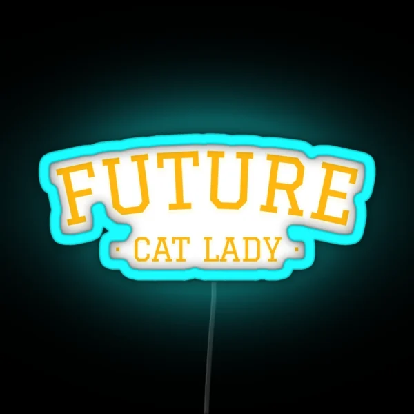 Future Cat Lady RGB Neon Sign