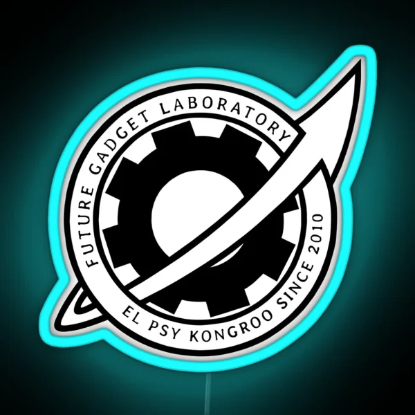 Future Gadget Laboratory Logo Led Steins Gate Anime RGB Neon Sign