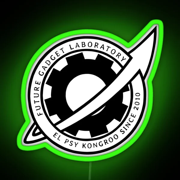Future Gadget Laboratory Logo Led Steins Gate Anime RGB Neon Sign