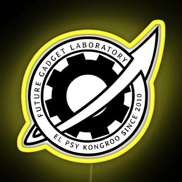 Future Gadget Laboratory Logo Led Steins Gate Anime RGB Neon Sign