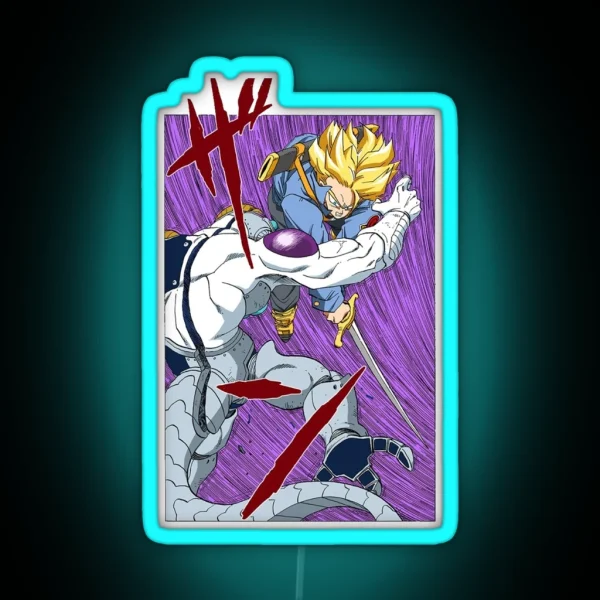 Future Trunks Defeats Frieza RGB Neon Sign