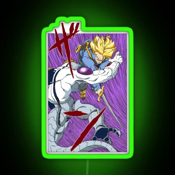 Future Trunks Defeats Frieza RGB Neon Sign