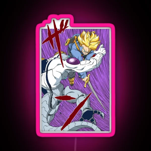 Future Trunks Defeats Frieza RGB Neon Sign